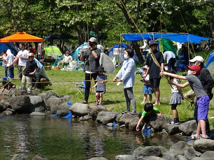 写真：中津川マス釣り場